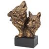 Nemesis Now Song of The Wild Wolf Busto 23 cm, bronzo, resina
