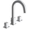 CRISTINA rubinetterie Quadri rubinetto lavabo 3 fori con piletta codice prod: LICQD20551
