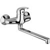 Rubinetteria Paffoni Nettuno due rubinetto cucina a parete con bocca girevole codice prod: ND161CR