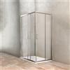 Ponsi Gold porta doccia 97x99 profilo cromato e vetro trasparente codice prod: BBGOLTPSAN0100