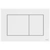Tecenow placca wc 2 tasti pulsante bianco codice prod: 9240400