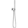 Ponsi Supporto doccia con presa acqua, flessibile e doccetta flat rettangolare cromato codice prod: BN KIT C KI11