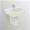 Dolomite Gemma2 semicolonna per lavabo bianco lucido codice prod: J521601