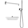 Ponsi Kit doccia quadro con soffione, braccio doccia, supporto doccia, presa d'acqua e doccetta codice prod: BN KIT C KI14