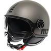 Momo design Casco Moto Jet Momo Design FGTR EVO Mono Titanio Opaco Nero