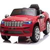 Tecnobike Shop Auto Macchina Elettrica per Bambini Jeep Grand Cherokee 12V Batteria 12V Porte Apribili, Telecomando Lettore MP3 con ingresso USB/AUX. (ROSSO)