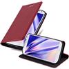 Cadorabo Custodia Libro per Samsung Galaxy S4 Mini in Rosso Mela - con Vani di Carte, Funzione Stand e Chiusura Magnetica - Portafoglio Cover Case Wallet Book Etui Protezione