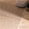 DEGHI Tappeto 300x200 cm fantasia a righe in cotone naturale