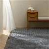 DEGHI Tappeto 300x200 cm in cotone a righe grigio