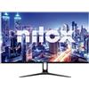 Nilox NXM22FHD01, Monitor 22 Pollici Full HD, Schermo PC Frameless con Risoluzione 1920x1080, Porte HDMI-VGA, Tempo di Risposta 5ms, Luminosità 250 cd/m2, Piedistallo in Leghe Metalliche