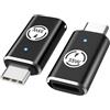 MoKo Adattatore da Lightning a USB C 2PZ, Adattatore iPhone a USB C per iPhone 16/16 Pro/16 PRO Max/iPhone 15 PRO Max Plus, Ricarica Rapida/Trasmissione Dati, Non per Auricolari/OTG, Nero 35W