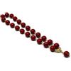 DodiGioielli.it Collana girocollo donna con palline lisce 14 mm in pasta di corallo rosso scuro - Catenella e chiusura dorata - Lunghezza 52 cm - Gioielli artigianali Made in Italy - Nichel free - DodiGioielli