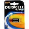 Duracell Confezione da 2 batterie Duracell Ultra AA - 1,5 V - alcalina AAAA
