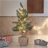 Lights4fun - Albero di Natale di 53cm con 15 LED Bianco Caldo a Pile