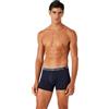 Emporio Armani Men's 2-Pack Endurance Boxer, Melange Grey/Marine, S (Pacco da 2) Uomini