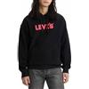 Levi's Relaxed Graphic Sweatshirt, Felpa con cappuccio Uomo, Headline Logo Po Caviar, S