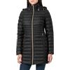 Geox W Jaysen Long Jkt Piumino, Nero, 38 Donna
