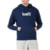 Levi's Relaxed Graphic Sweatshirt, Felpa con cappuccio Uomo, Mv Logo Po White, S