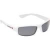 Cressi Ninja Sunglasses, Occhiali UltraFlex Sportivi da Sole Polarizzati con Protezione UV 100% Unisex-Adulto, Bianco-Lente Fume', Taglia Unica