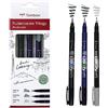 Tombow Set Fudenosuke Trilogy, Contenuto: 3 Fudenosukes punta dura, flessibile e grigio, per calligrafia, lettering, schizzi, WS-BHS-3P