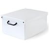 Lavatelli 1 Unità, Scatola armadio in cartone, contenitore per vestiti e biancheria, per cambio stagione e cameretta bambini. Scatola regalo. Organizer Portaoggetti MEDIUM BIANCO, 32x42x21 cm