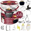 ScrapCooking Secchio 16 stampi in acciaio stregone