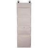 Bigso Box of Sweden Portaoggetti da appendere a porta e parete - Organizer da parete con 4 scomparti per scarpe, accessori e molto altro - Organizer bagno da appendere in poliestere e cartone - beige