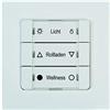 HOMEPILOT - Pulsante a parete Smart 3 gruppi | Controllo facile di dispositivi Smart Home. Interruttore per luci, controllo termico o tapparelle. 3 interruttori, fino a 8 dispositivi.