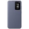 Samsung Smart View Wallet Case custodia a portafoglio con finestra di visione notifiche per Galaxy S24, Violet