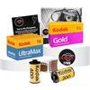 Clikoze Pacchetto di pellicole da 35 mm con scheda di consigli per fotografia Kodak Gold 200 36 EXP, Kodak Ultramax 400 36 EXP e Clikoze Camera Film
