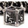 HNCCESG Dadi D&D, Dadi da Gioco per Dungeons and Dragons HNCCESG Set Dadi D&D Metallo con Scatola Dadi DND Poliedrici Vuoti Drago 3D Dadi D4/D6/D8/D10(0-9 e 00-90)/D12/D20 Facce per RPG MTG