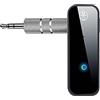 Sxhlseller Ricevitore Bluetooth 5.0 per Auto, Adattatore AUX Bluetooth con Cancellazione del Rumore di Ricarica USB 2 in 1, Ricevitore Musicale Bluetooth per Cuffie Cablate Stereo da Casa