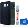 MMOBIEL Coperchio batteria compatibile con Samsung Galaxy S6 Edge G925 5.1 pollici (Nero)