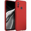 kwmobile Custodia Compatibile con OnePlus Nord N100 Cover - Back Case per Smartphone in Silicone TPU - Protezione Gommata - rosso