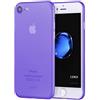 doupi UltraSlim Custodia per iPhone SE (2022) / iPhone 8/7 (4,7 Pollici), Satinato fine Piuma Facile Mat Semi Trasparente Cover, Purple
