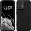 kwmobile Custodia Compatibile con Motorola Edge 40 Neo Cover - Back Case per Smartphone in Silicone TPU - Protezione Gommata - nero matt