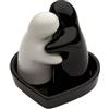 MIK funshopping Set sale e pepe LOVERS nero/bianco 3-pezzi su un cuore piatto
