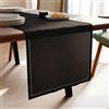 Encasa XO Runner da Tavola in Puro Cotone Orlato 13x91 Nero