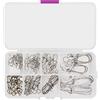 ANCLLO 100pcs pesca duo blocco snaps, forte chiusura girevole in acciaio inox esca gancio connettore pesca attrezzatura per acqua dolce salata