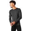 Smartwool Maglia a Maniche Lunghe da Uomo in Lana Merino, Classica per Tutte Le Stagioni, Iron Heather, S