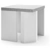 EASY GARDEN BY PALAZZETTI Piano di lavoro per cucina da esterno modulo angolo piano levigato grigio EASY GARDEN BY PALAZZETTI L 70 x H 78 x P 70 cm