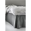 Jotex Colour - Copri-letto in cotone biologico, altezza 45 cm, grigio scuro, 160 x 200 cm
