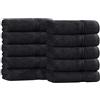 Superior Set di Asciugamani NS, Cotone, Nero, Face Towel