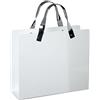 DRW Portariviste in Acciaio Bianco e Maniglie cromate 30x10x25.5