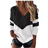 Kobilee Maglione Donna Invernale Cashmere Curvy Lunghi Maglia Elegante Maglioni Lana Tinta Unita Leggero Termica Pullover Scollo a V Manica Lunga Maglia Invernale Autunnali Taglie Forti
