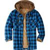 MILAX Camicie imbottite da uomo Lumberjack con cappuccio giacca di transizione invernale camicia termica giacca invernale casual a maniche lunghe plaid flanella trapuntata camicia da boscai