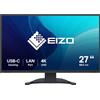 EIZO FlexScan EV2740X-BK Monitor PC 68,6 cm (27) 3840 x 2160 Pixel 4K Ultra HD LCD Nero GARANZIA ITALIA