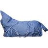 HKM 10967 - Telo antipioggia rimovibile, impermeabile, coperta per cavalli blu, 135