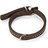 Karlie K Vintage Strasscollier Marrone, Collare per Cane, 10 mm, 27 cm, 800 g