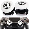 Playrealm FPS Thumbstick Grip Copri Levette Analogiche e Estensore Stampa Gomma da Cancellare Silicone Presa Copertina 2 Set per PS5 Dualsenese e controller PS4 (Calcio)